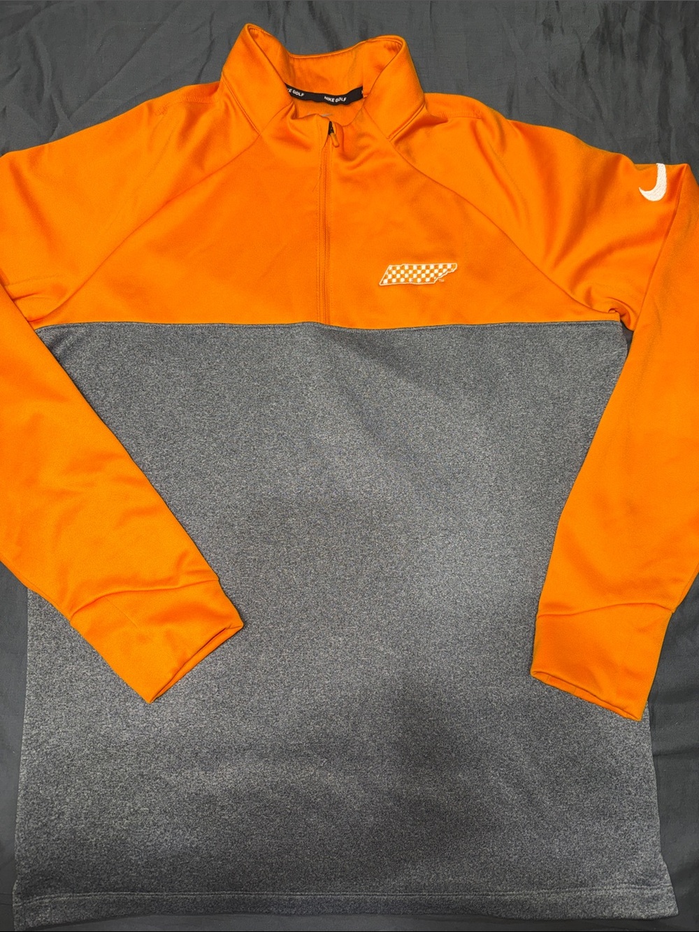 Nike Golf Tennessee Volunteers Quarter Zip Pullover Orange Gray Women’s Medium